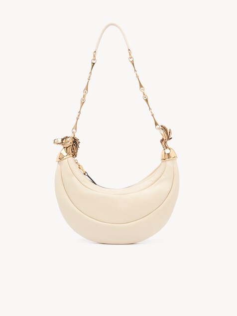 Bolso de hombro Chain Horse de cuero granulado