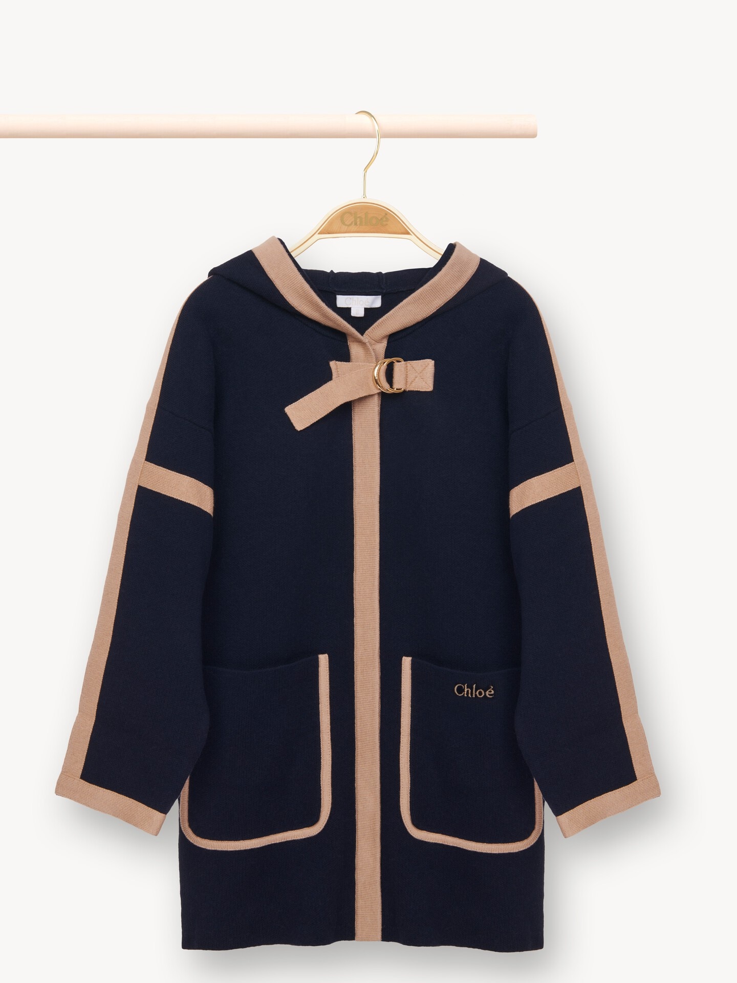 Kids' hooded knitted coat - 2