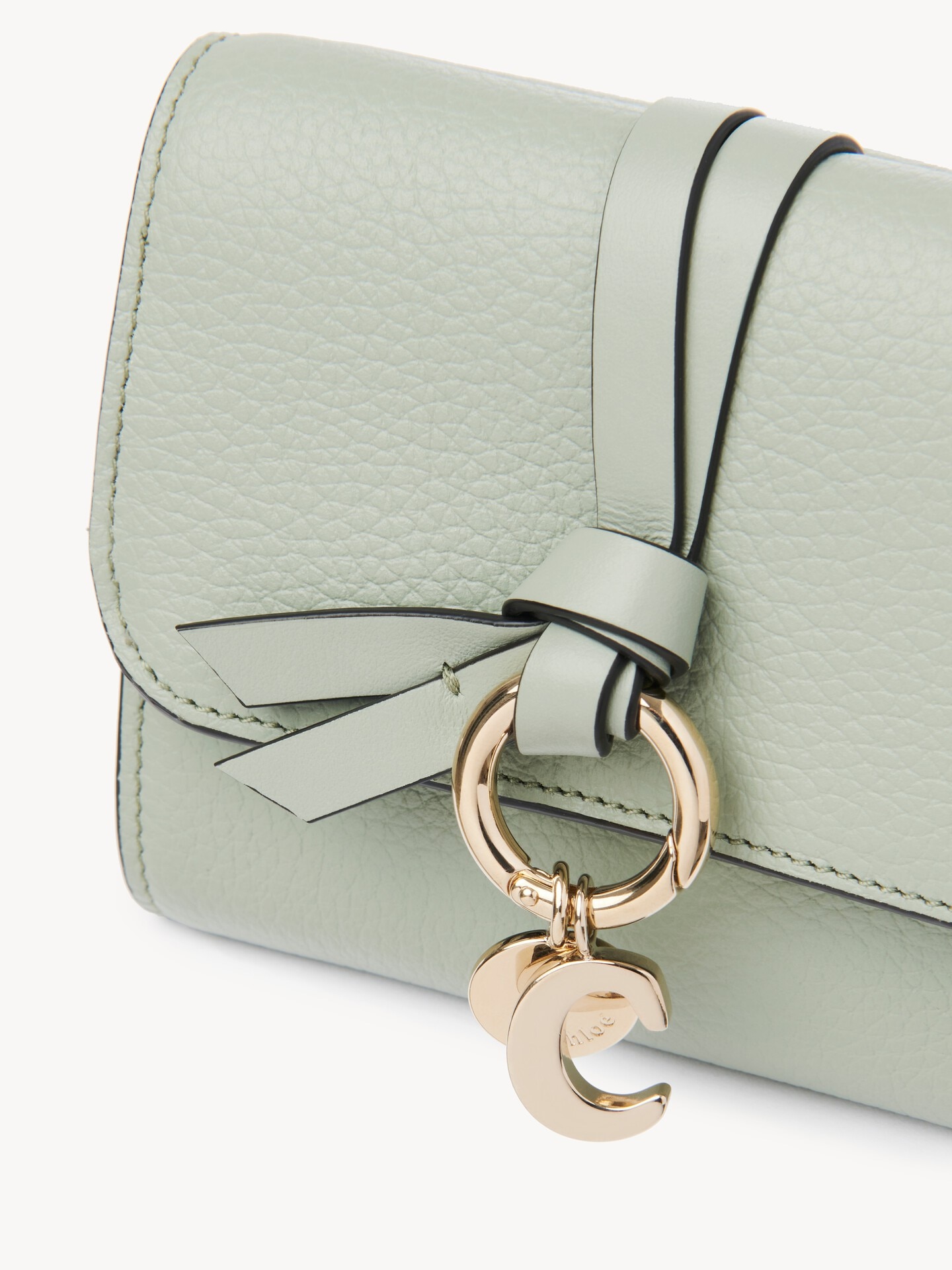 Small Alphabet tri-fold in grained leather - 6