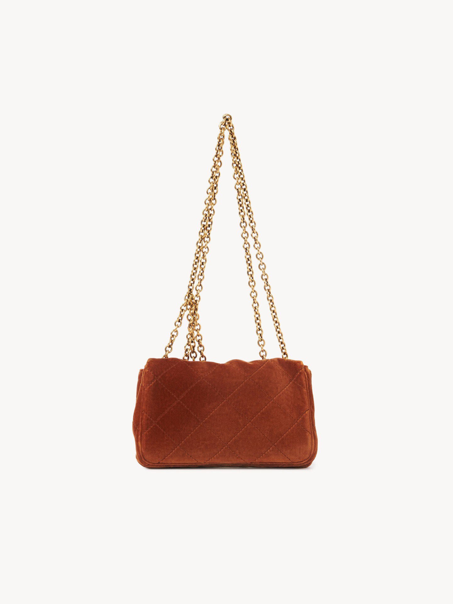 Small Chlo&eacute; Heritage shoulder bag in velvet - 4.0