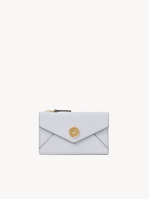카드 슬롯을 갖춘 그레인드 가죽 스몰 Envelope 지갑