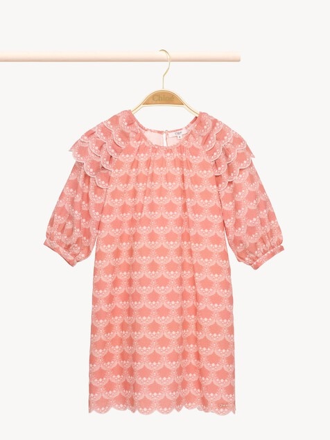 Kids' puff-sleeve dress