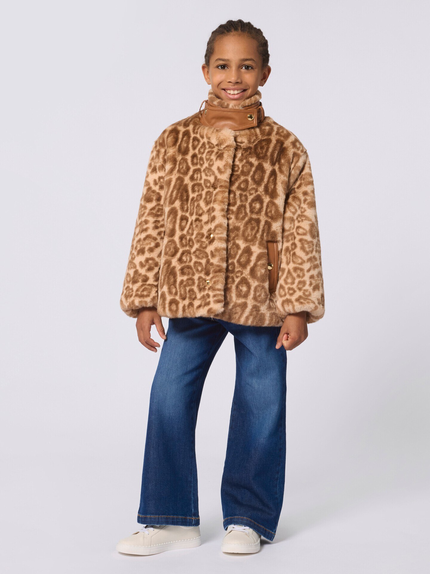 Kids' leopard-print jacket - 5