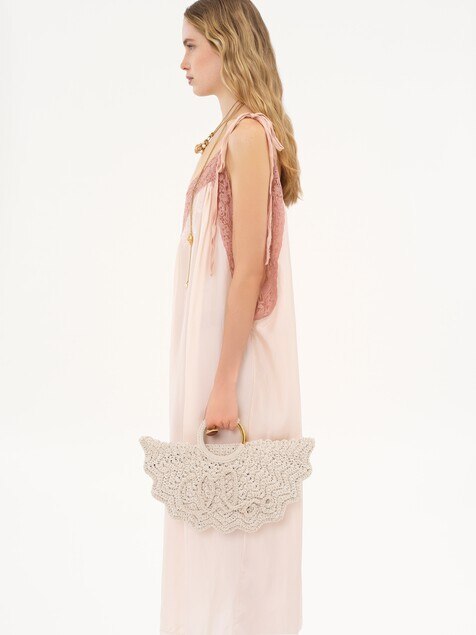 Small Bracelet Paravent tote bag in crochet