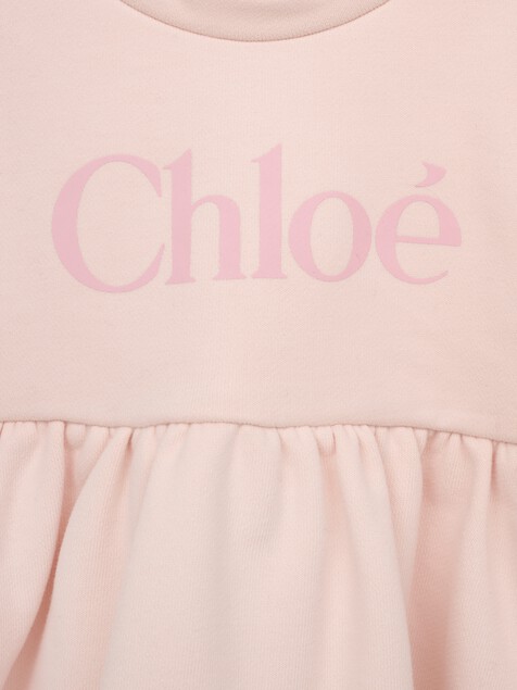 Lang&auml;rmeliges Kleid mit Logo f&uuml;r Kinder