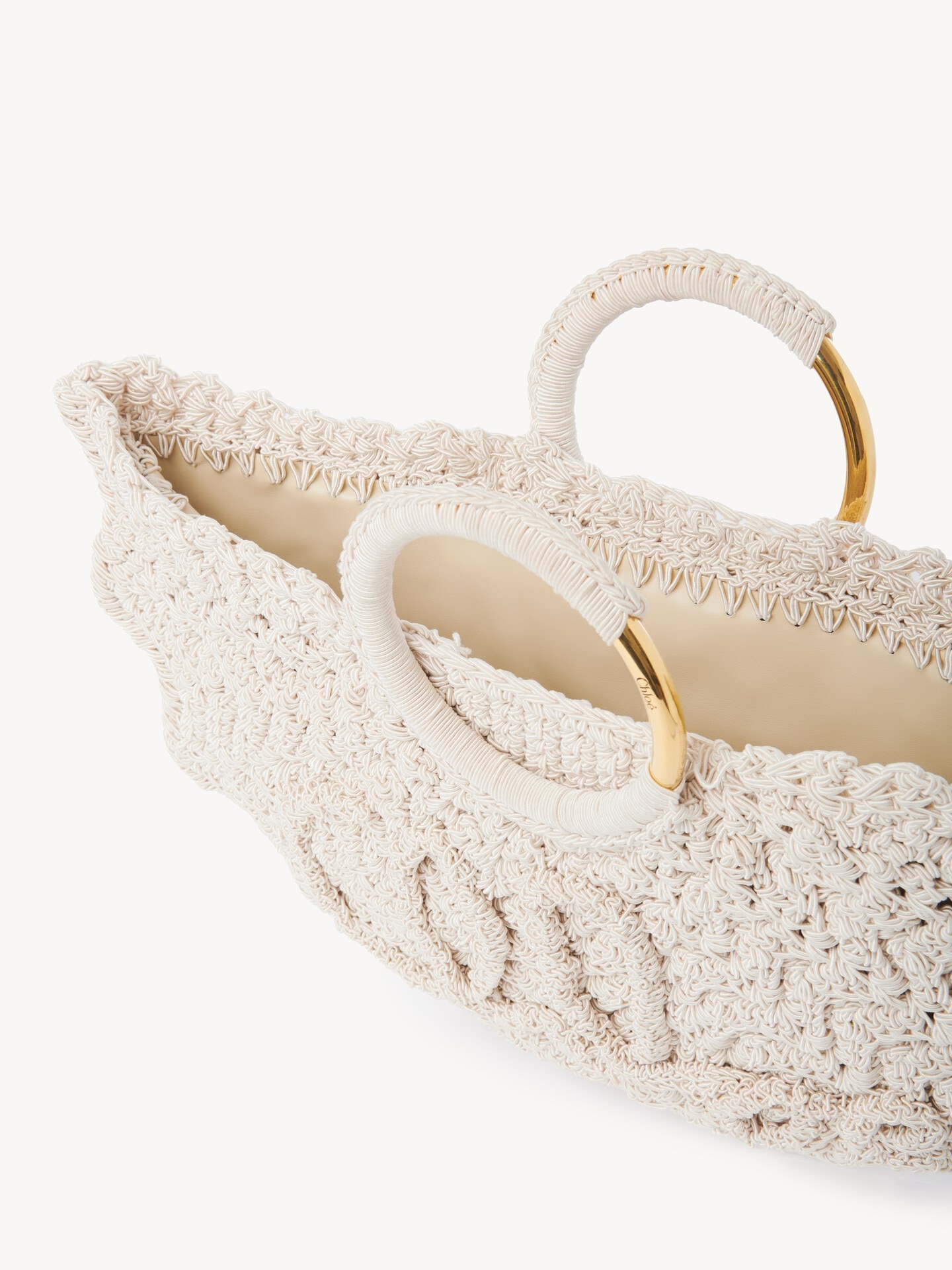 Small Bracelet Paravent tote bag in crochet - 6