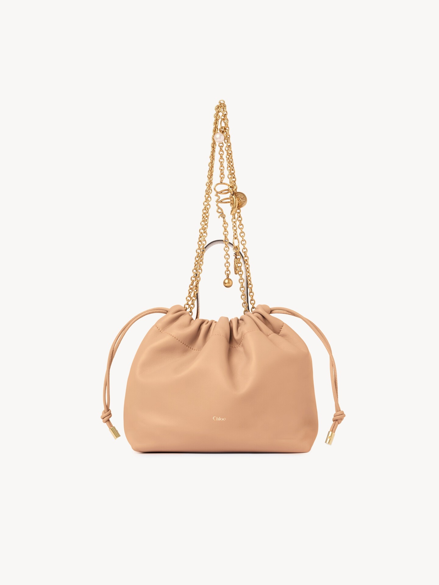Small Chlo&eacute; Icons shoulder bag with chain in soft leather - 1