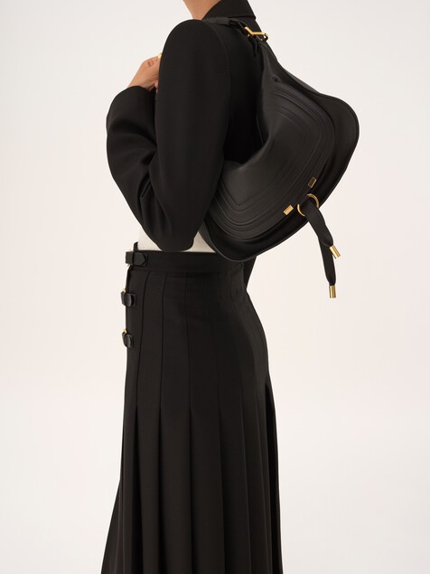 Kleine Marcie Schultertasche aus weichem Leder