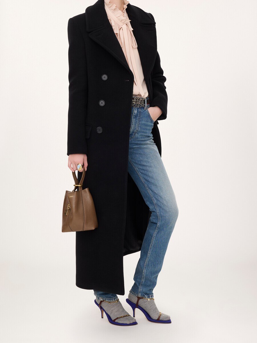 Small Chlo&eacute; Spin tote bag in grained leather - 7