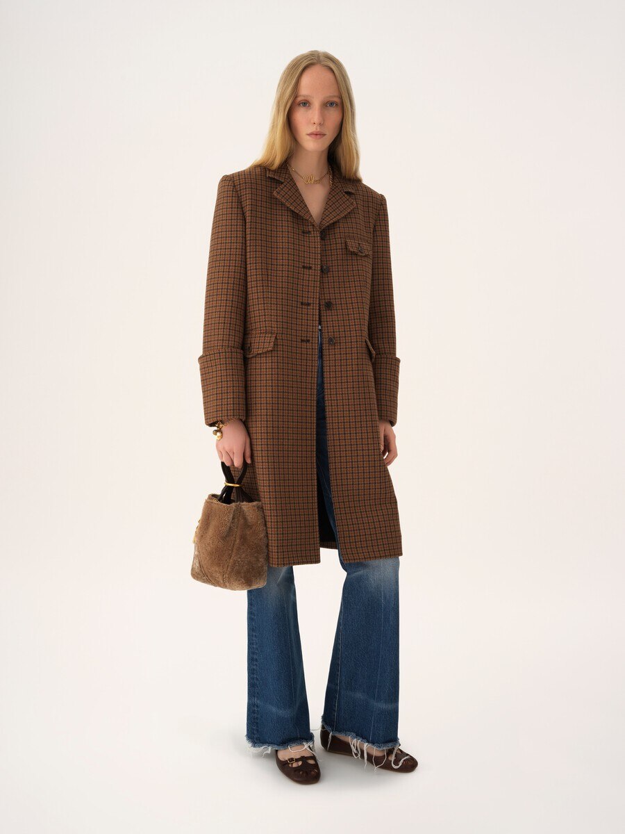 Petit sac cabas Chlo&eacute; Spin en shearling  - 7