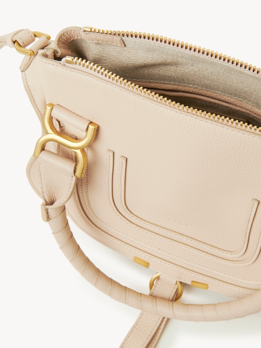 Small Marcie bag in grained leather - 4