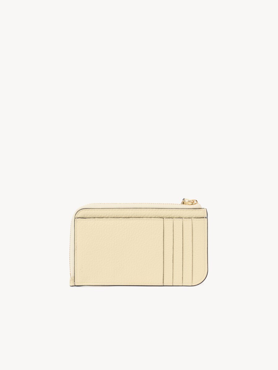 Alphabet wallet in grained leather - 4