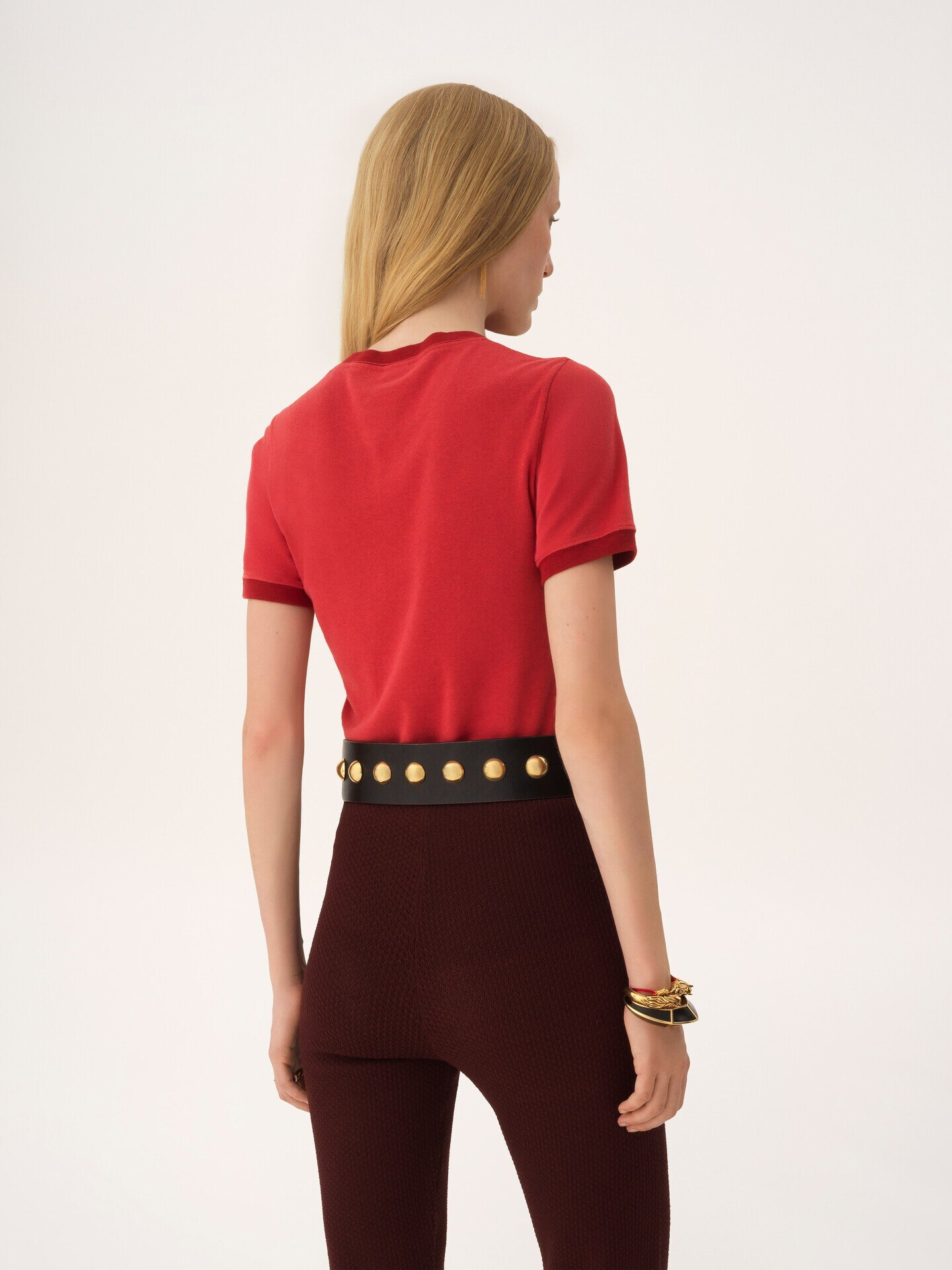 Camiseta ajustada con logotipo de jersey jaspeado - 6