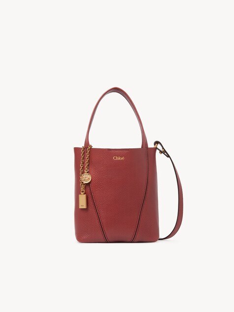 Small Chloé Spin tote bag in grained leather