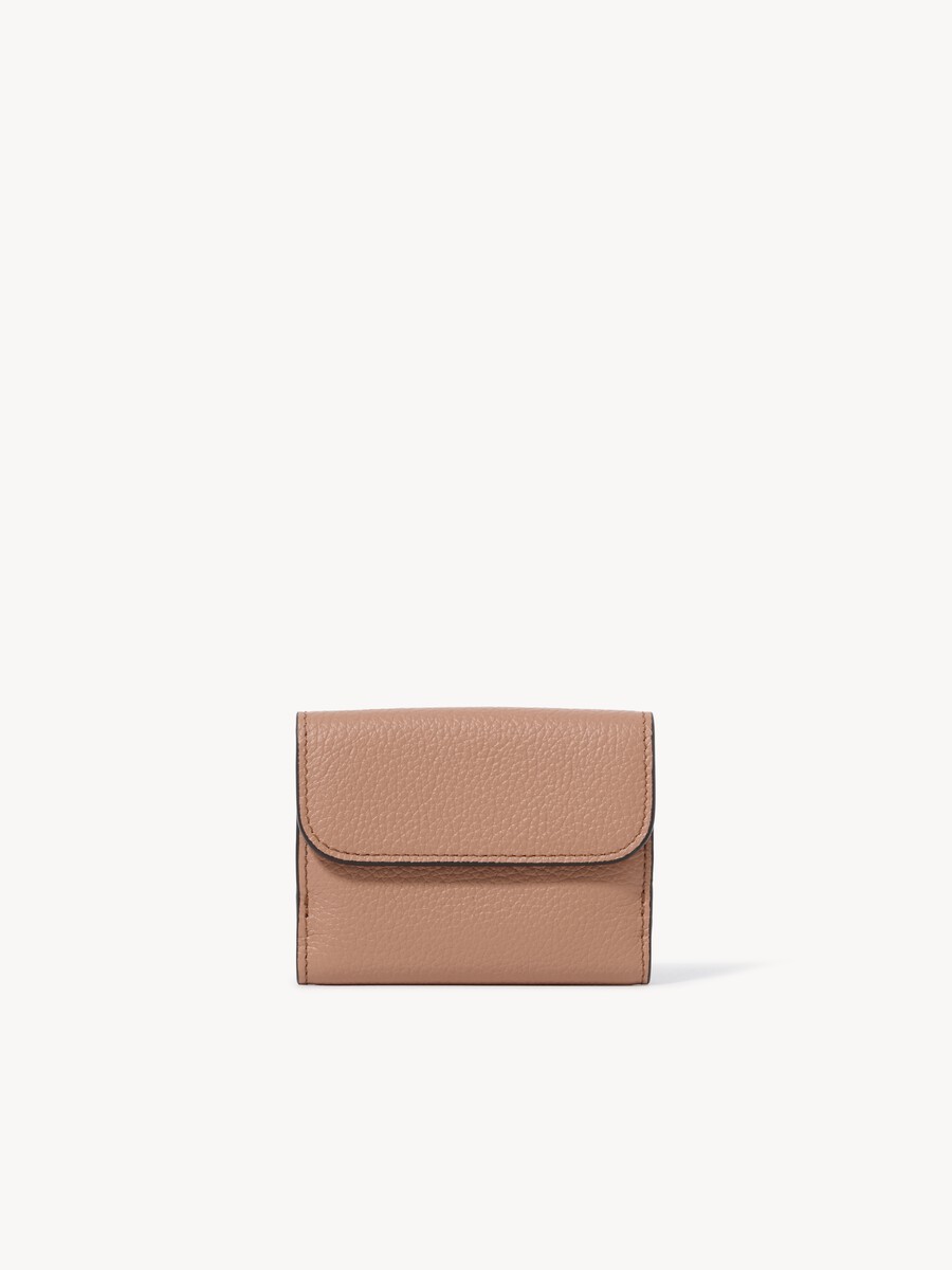 Mini Alphabet tri-fold in grained leather - 4