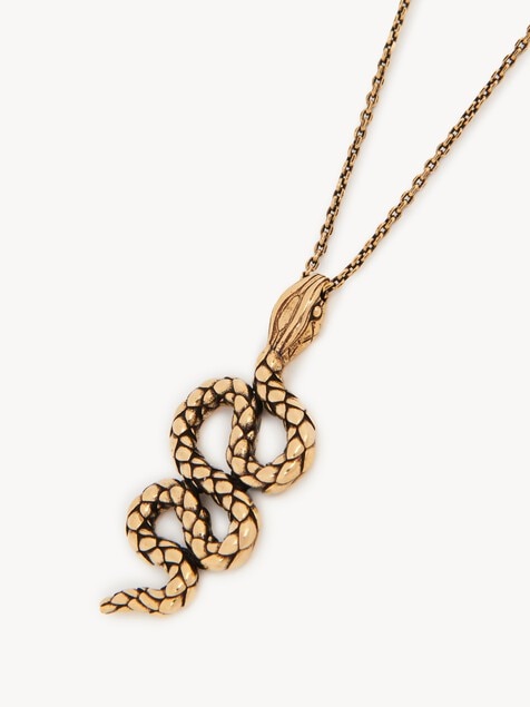The Chlo&eacute; Snake pendant necklace