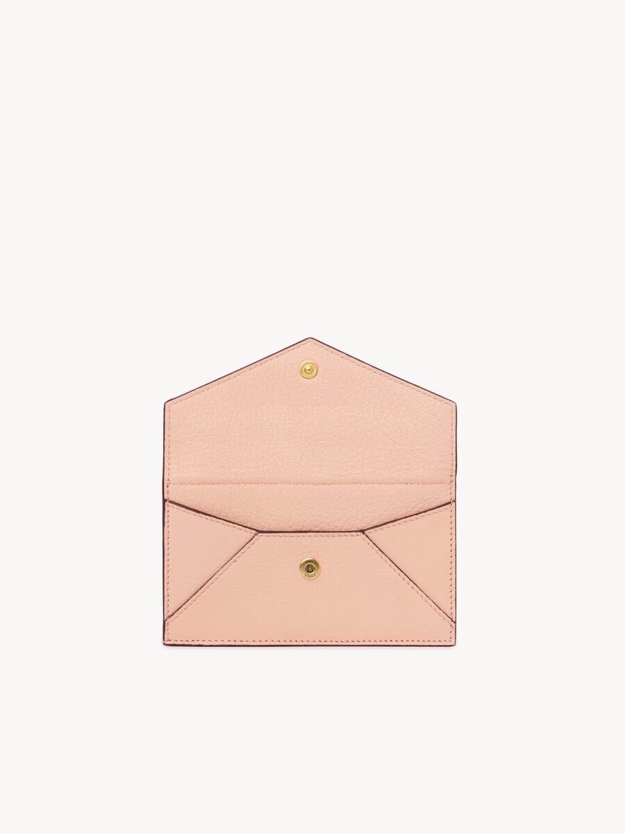 Kleines Envelope Portemonnaie aus genarbtem Leder mit Kartensteckf&auml;chern - 5