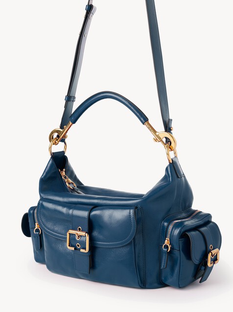 Sac Camera bag en cuir brillant