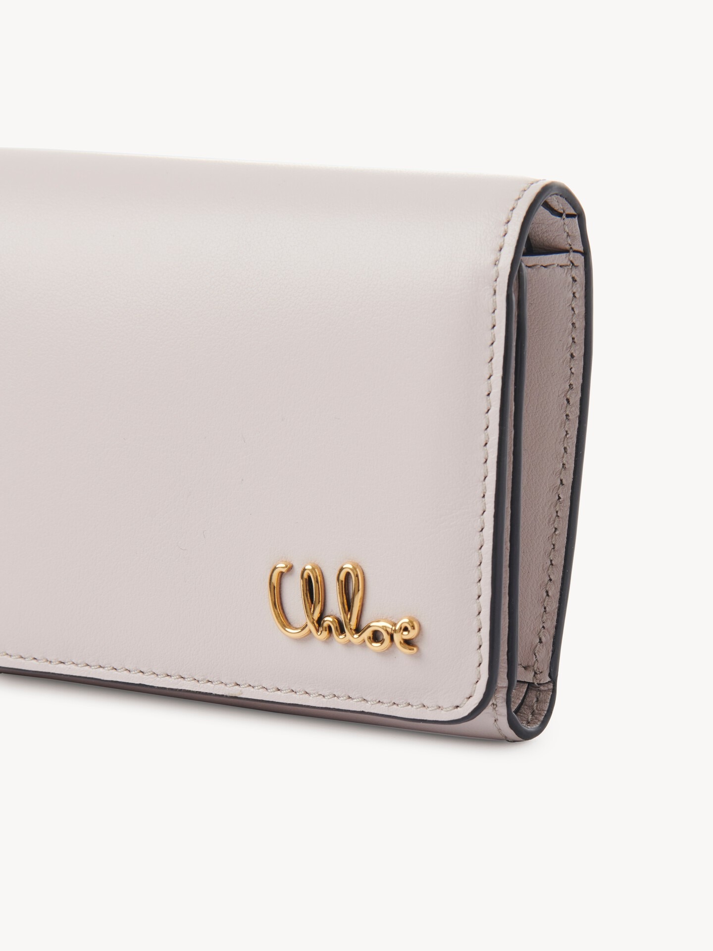Small Chlo&eacute; Iconic tri-fold with coin pocket in grained leather - 6
