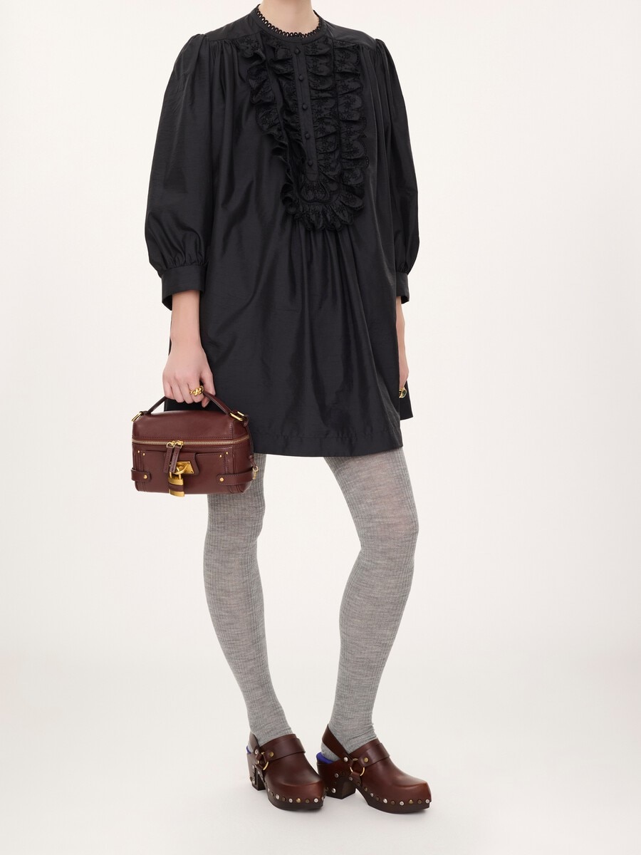 Bolso neceser Paddington de cuero granulado - 8