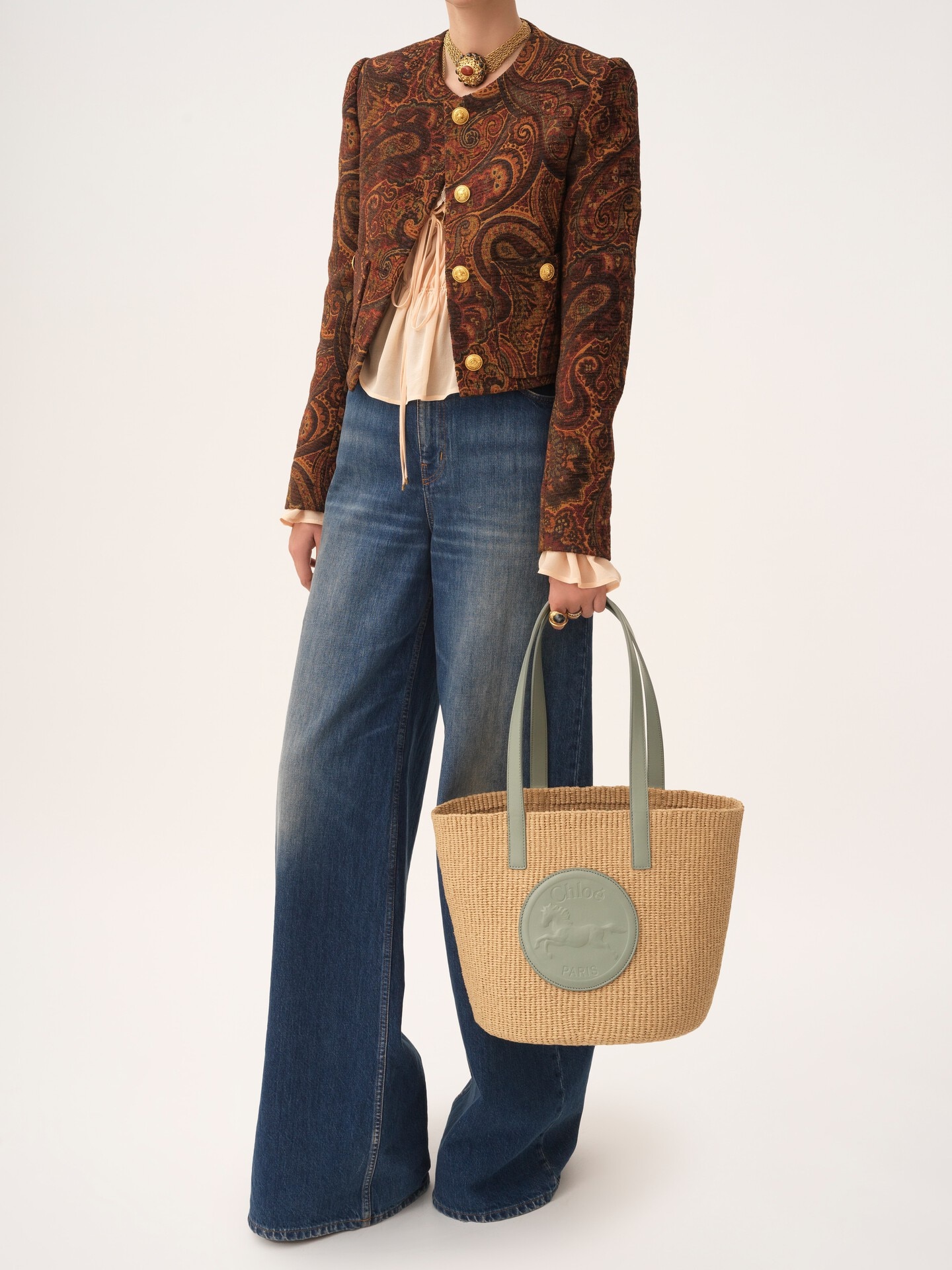 Large panier Horse Medal en fibres naturelles - 8