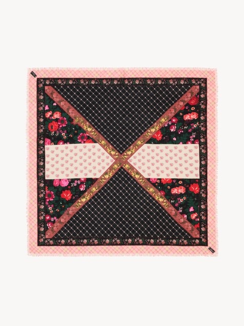 The Chlo&eacute; Folk square scarf in wool