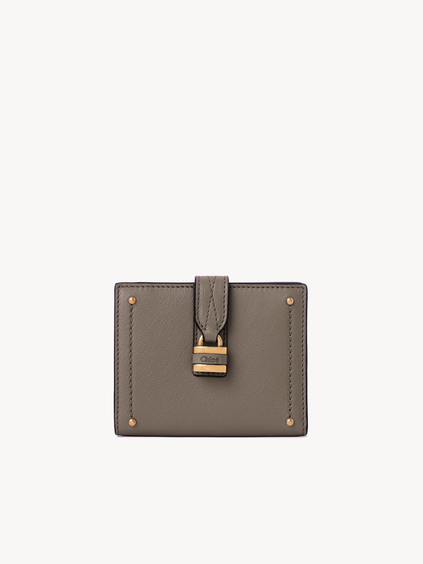 Paddington square wallet in grained leather - 1.0