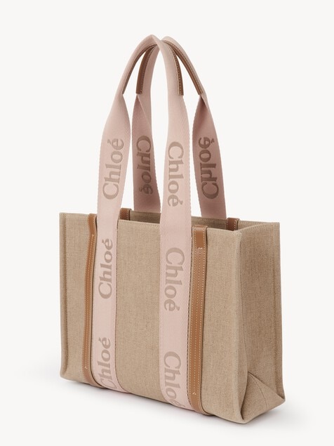 Woody tote bag in linen