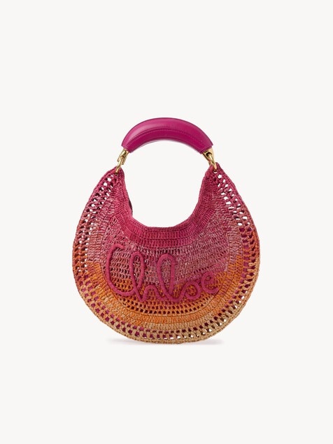 Borsa hobo Summer Banana in rafia