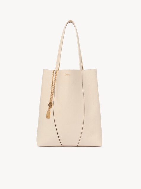 Chlo&eacute; Spin tote bag in grained leather