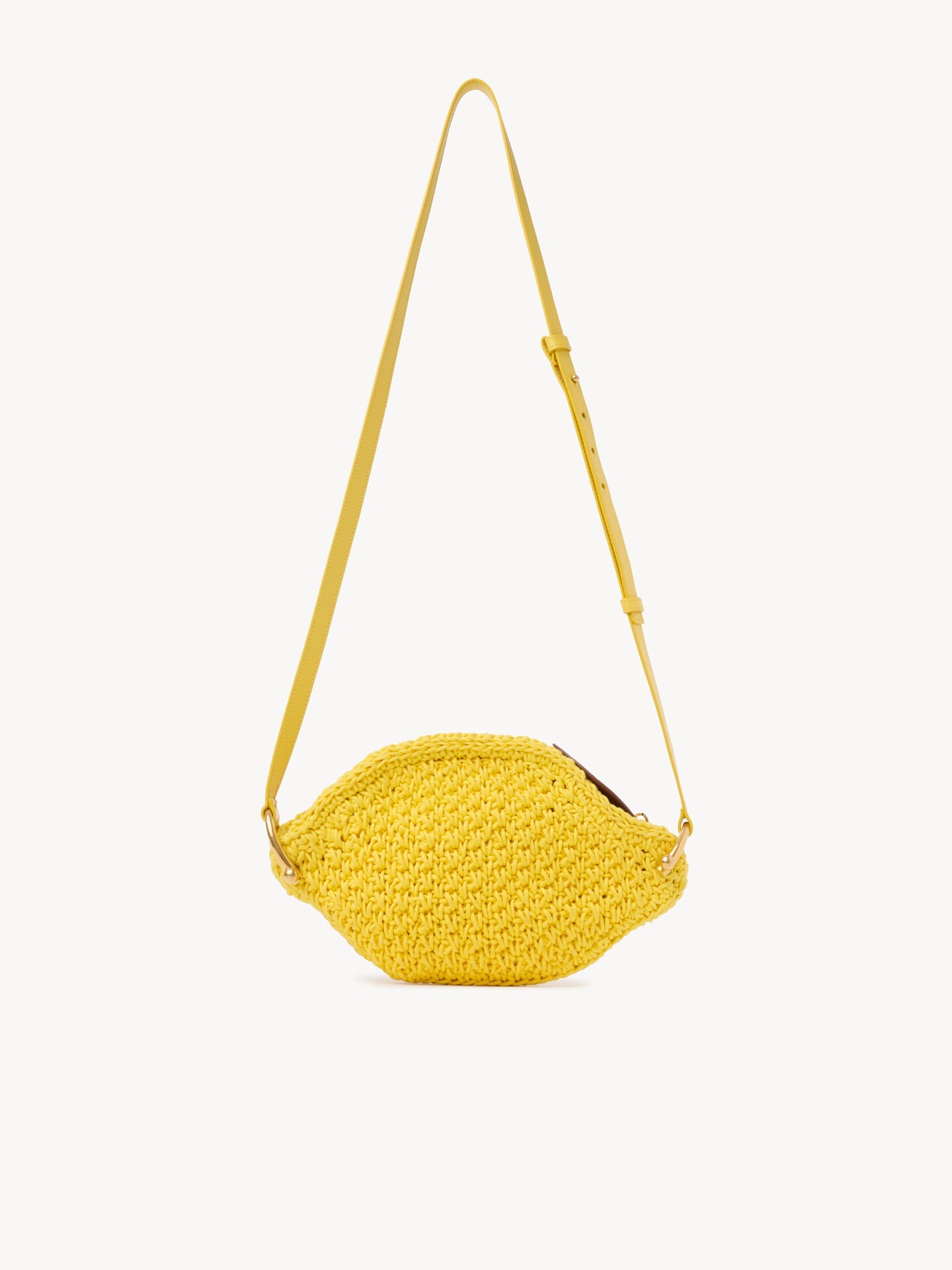 Chlo&eacute; Tropicus Lemon crossbody bag in waxed cord - 4.0