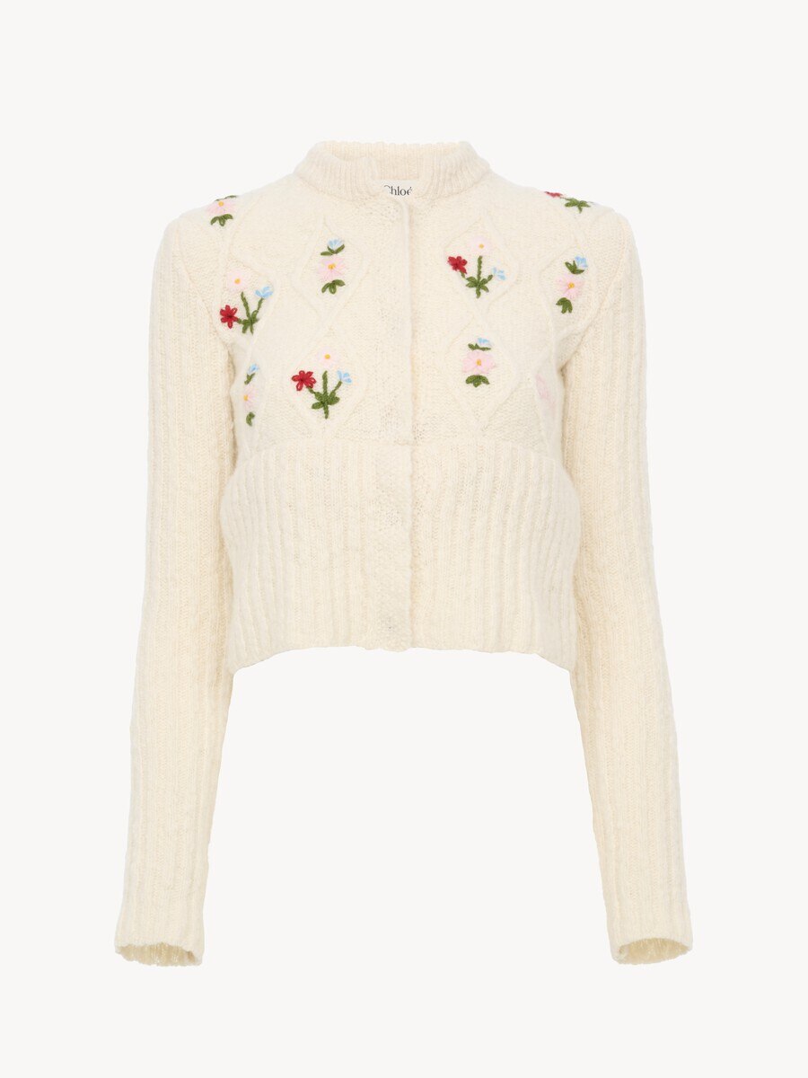 Fitted cardigan in a wool knit - 2