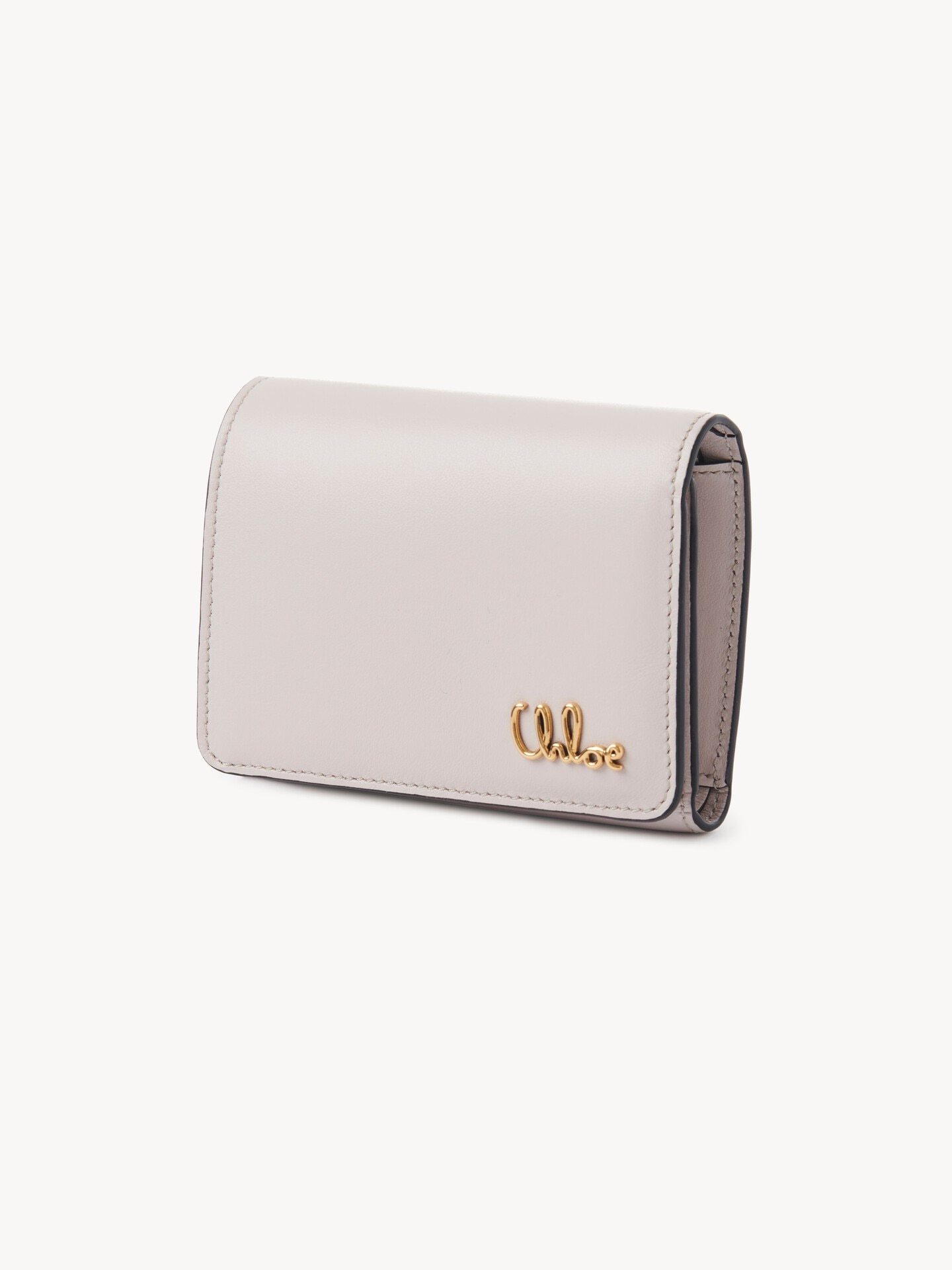 Small Chlo&eacute; Iconic tri-fold with coin pocket in grained leather - 3