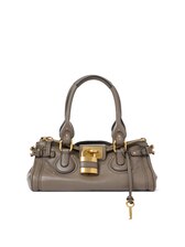 Paddington bag in grained leather Black - Chloé