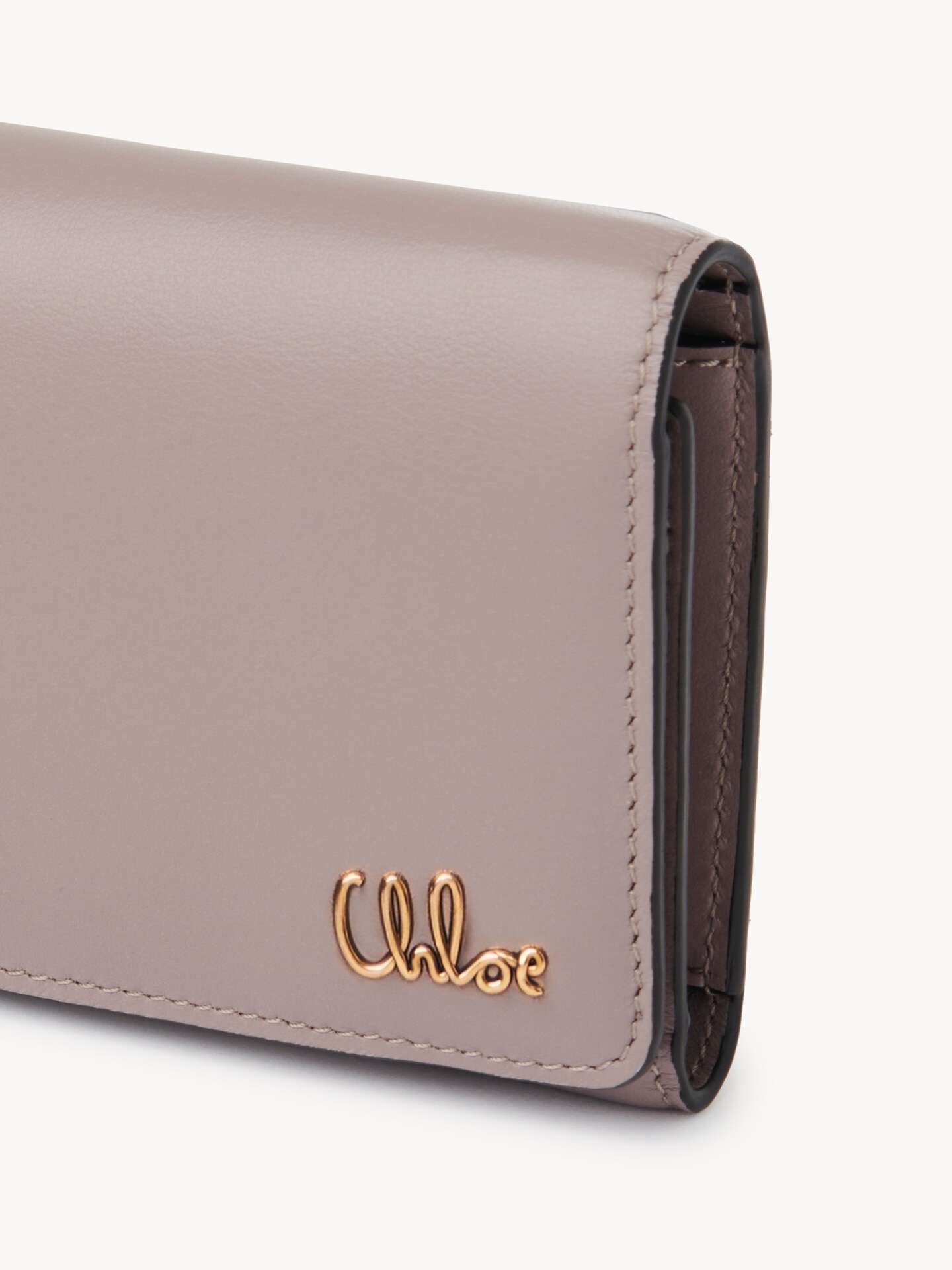 Monedero tarjetero Chlo&eacute; Iconic peque&ntilde;o con bolsillo para monedas de cuero brillante - 6