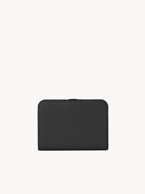 Alphabet bi-fold wallet in grained leather