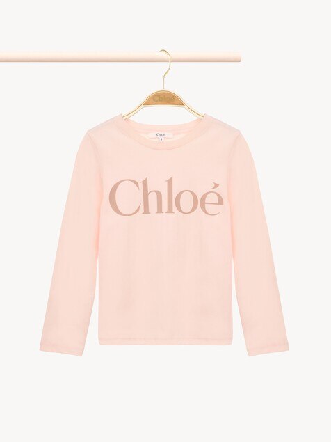 Kids' long-sleeve logo top