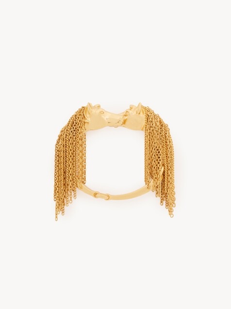 The Chlo&eacute; Chain Horse Toi et Moi bracelet