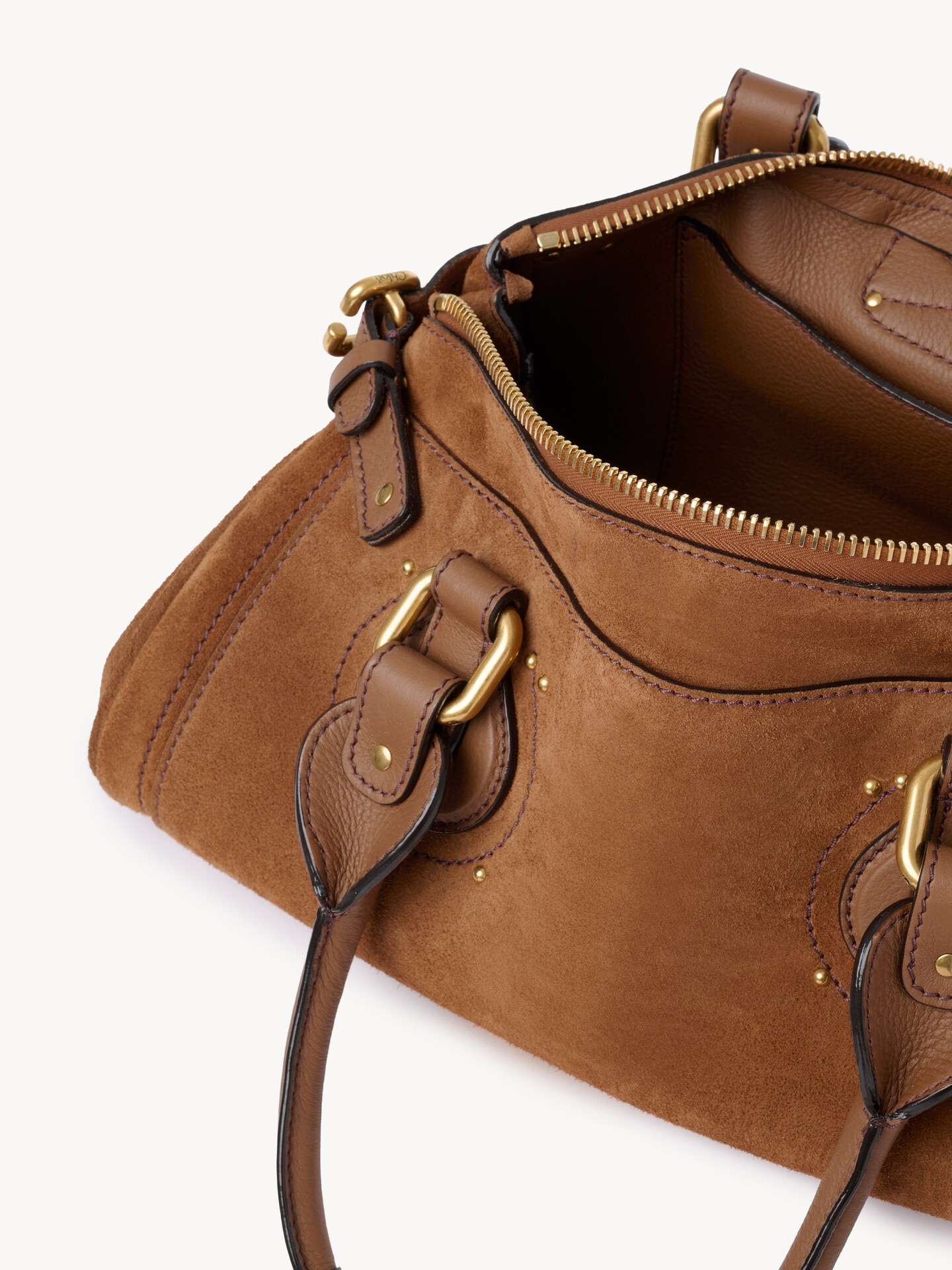 Sac Paddington en cuir velours - 6