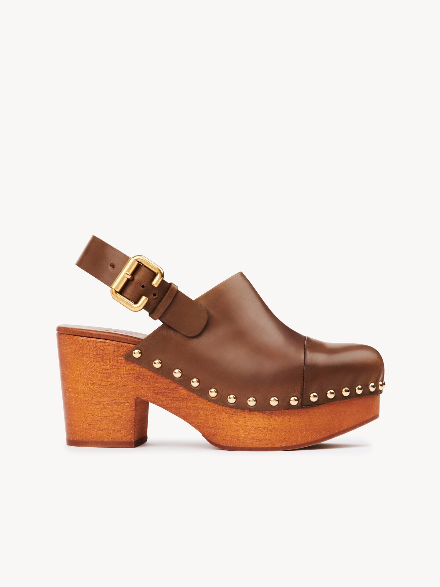 Jeannette wedge clog Olive Chloé