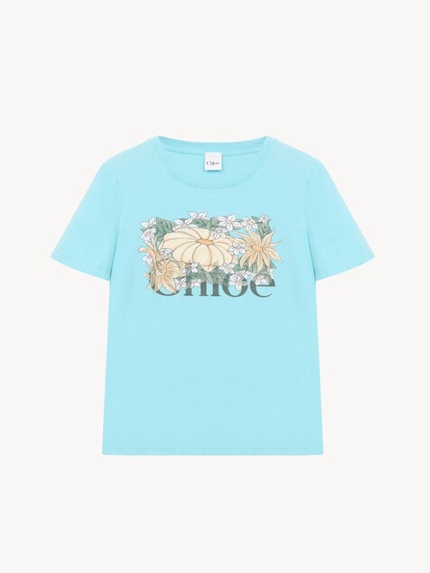 T-shirt ajust&eacute; en jersey de coton &agrave; logo