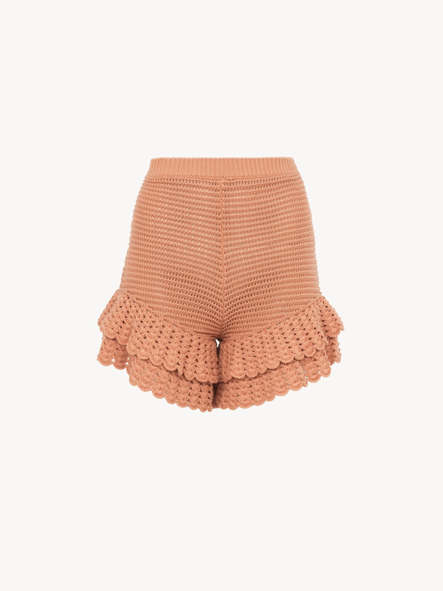 Mini-short &agrave; volants en crochet - 1