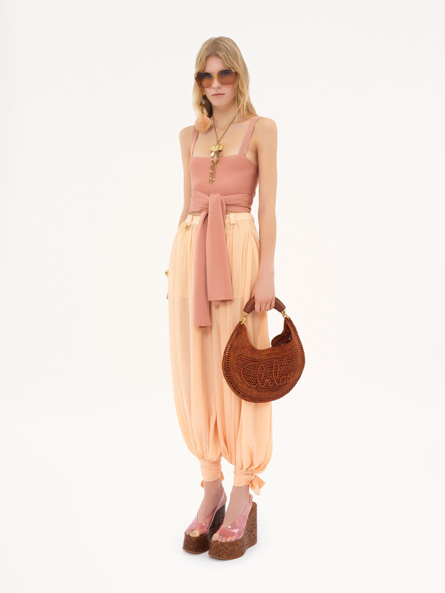Summer Banana hobo bag in raffia - 8