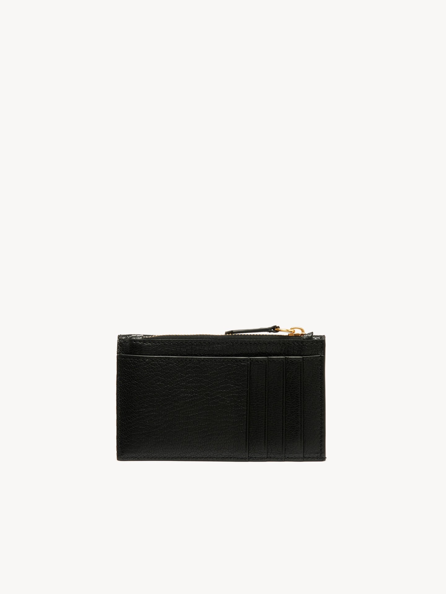 Small Envelope purse with card slots in grained leather - 3.0