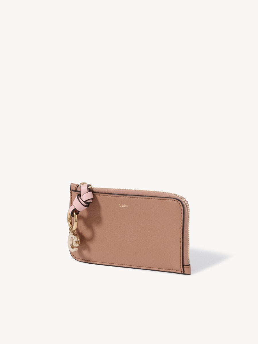 Alphabet wallet in grained leather - 3
