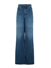 Chole デニム製ワイドレッグジーンズ Wide-leg jeans in denim Night Blue - Chloé
