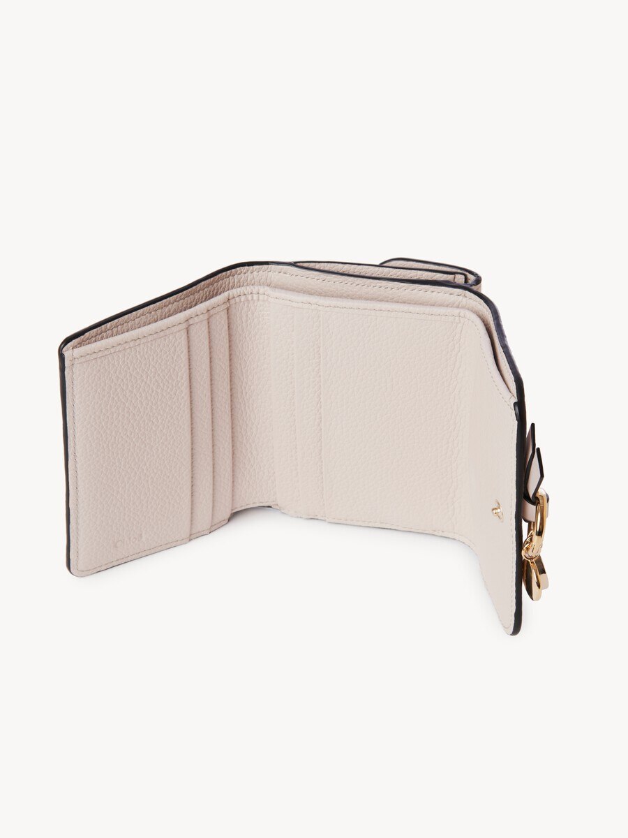 Small Alphabet tri-fold in grained leather - 4