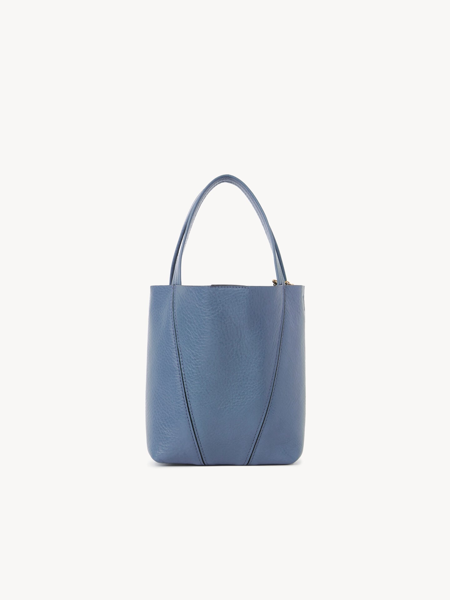 Petit sac cabas Chlo&eacute; Spin en cuir grain&eacute; - 5