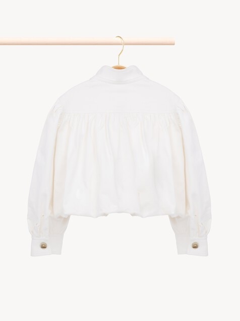 Chaqueta fruncida infantil