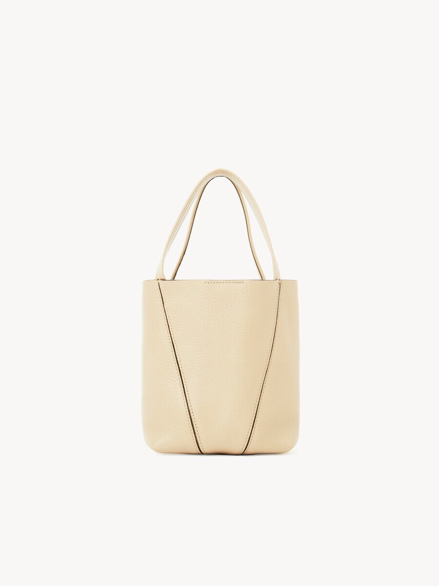 Small Chlo&eacute; Spin tote bag in grained leather - 5